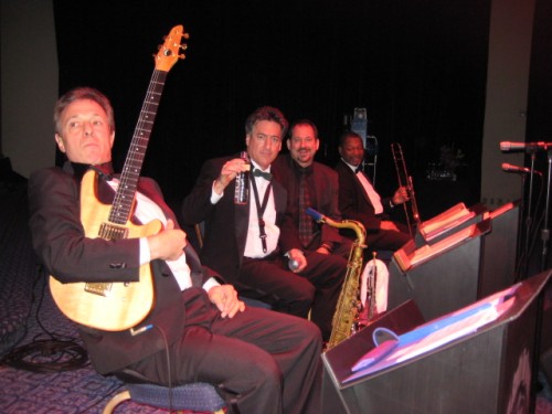 On a gig at the Marriott Marquis in NYC